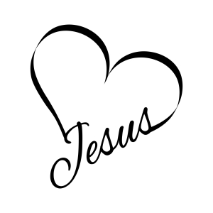 Jesus Love SVG Cut File, Christian Heart SVG Christian SVG