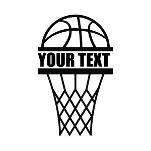 Basketball Hoops Monogram SVG Cut File, Instant Download Basketball SVG