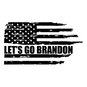 Let's Go Brandon SVG File, FJB Distressed Flag SVG USA SVG