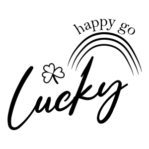 Happy Go Lucky SVG, St Patrick's Day Rainbow SVG St Patrick's Day SVG
