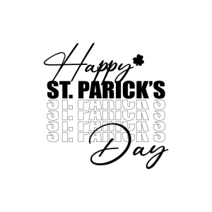Happy St Patricks Day SVG Cut File, Instant Download St Patrick's Day SVG