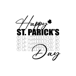 Happy St Patricks Day SVG Cut File, Instant Download St Patrick's Day SVG