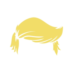 Trump Hair SVG Cut and Clipart File USA SVG