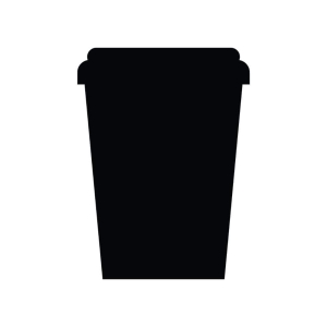 Black Coffee To Go Cup SVG Cut File, Coffee Cup Clipart Instant Download Coffee and Tea SVG