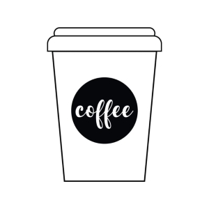 To Go Coffee Cup SVG Cut File, Coffee Cup Clipart Vector Files Coffee and Tea SVG