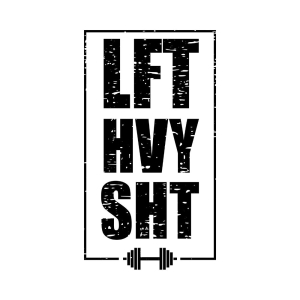 Distressed Lift Heavy Shit SVG Cut File, Instant Download Fitness SVG