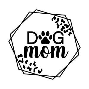 Hexagon Dog Mom SVG, Mama Leaopard SVG T-shirt SVG