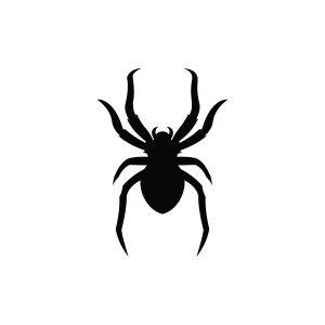 Spider Logo SVG,  Black Spider Clipart File Insects/Reptiles SVG