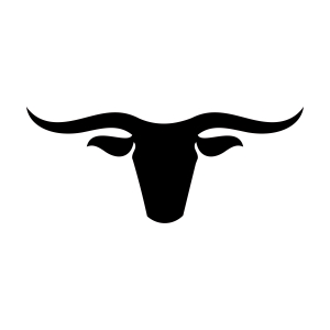 Texas Black Longhorn SVG Cut File, Football SVG Texas SVG