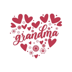 Grandma Floral Heart SVG, Mother's Day SVG Mother's Day SVG