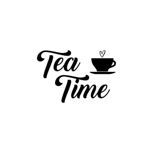 Tea Time SVG Cut File, Tea Time Vector Instant Download Coffee and Tea SVG