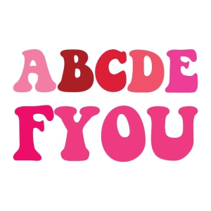 ABCDEFU SVG, Funny Valentine's Day SVG Cut Files Valentine's Day SVG