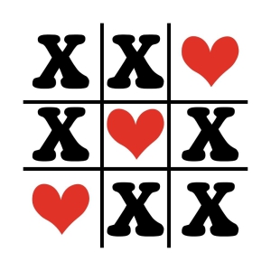 Criss Cross Xoxo SVG, Tic Tac Toe SVG Instant Download Valentine's Day SVG