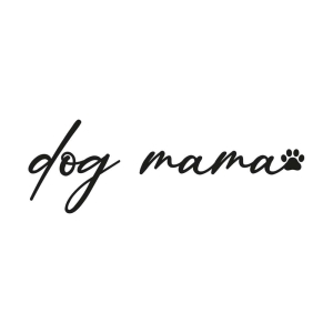 Dog Mama with Paw SVG, Dod Mama Vector Files Instant Download Pets SVG
