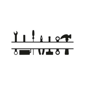 Mechanical Tools Monogram SVG Cut File Mechanical Tools