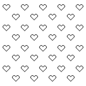 Outline Heart Pattern SVG Cut File Geometric Patterns