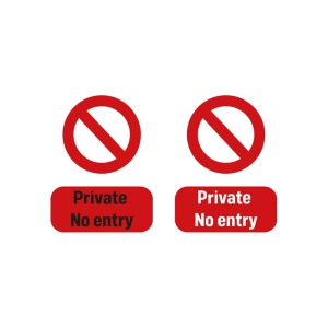 Private No Entry Sign SVG Cut File Street Signs