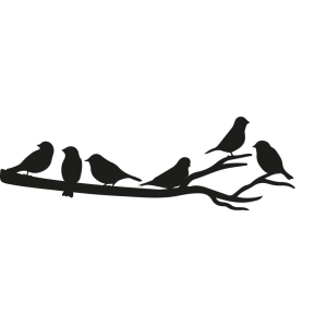Sparrow on a Tree Branch SVG Cut File Bird SVG