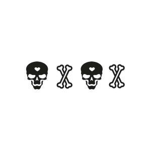 XOXO Skull SVG, Valentine's Day SVG Clipart Valentine's Day SVG