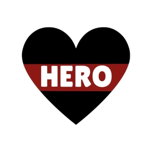 Heart Hero Firefighter SVG Cut File, Firefighter Hero SVG Instant Download Firefighter SVG