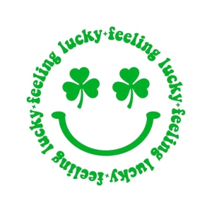 Feeling Lucky with Shamrock SVG File, St Patty Day SVG St Patrick's Day SVG
