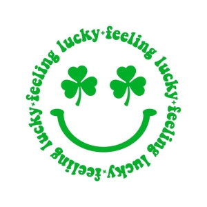 Feeling Lucky with Shamrock SVG File, St Patty Day SVG St Patrick's Day SVG