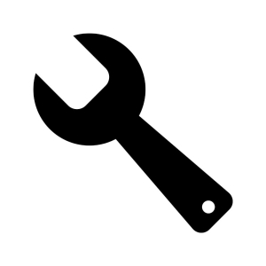 Basic Wrench SVG Cut & Clipart File Mechanical Tools