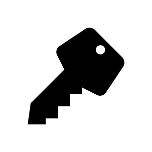 Simple Key SVG Cut & Clipart File Icon SVG