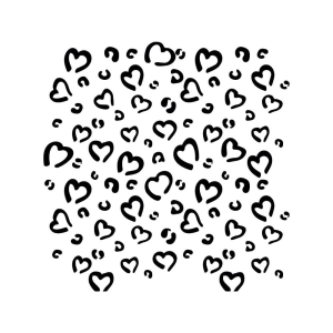 Heart Leopard Pattern SVG, Leopard Print Leopard Print SVG