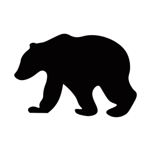 Walking Bear Silhouette SVG Wild & Jungle Animals SVG