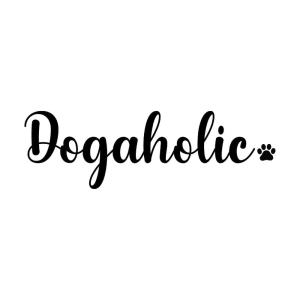 Dogaholic SVG Cut File, Dog Lover Vector Files Pets SVG