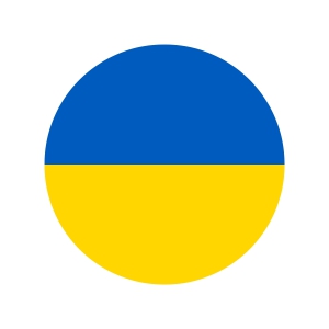 Free Circle Ukraine Flag SVG File Free SVG