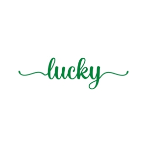 Handwritten Lucky SVG, St Patty SVG St Patrick's Day SVG