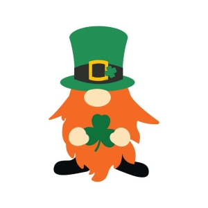 Shamrock Gnome SVG, Celtic Shamrock SVG Instant Download St Patrick's Day SVG