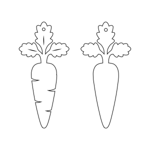 Carrot Tag SVG, Easter Carrot SVG for Tag Easter Day SVG