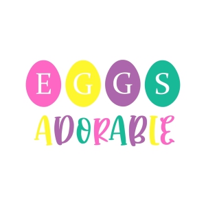 Eggs Adorable SVG File, Easter Eggs  SVG Easter Day SVG