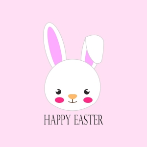 Happy Easter with Bunny SVG Design Easter Day SVG