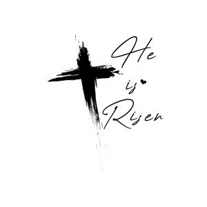 He Is Risen with Cross SVG, Christian Easter SVG Cut File Easter Day SVG
