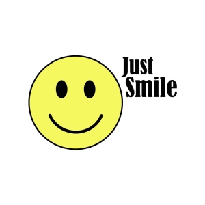 Just Smile SVG Cut File, Smile Face SVG T-shirt SVG