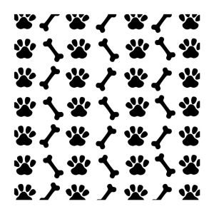 Paw Bone Pattern SVG, Paws and Bones SVG Print Background Patterns