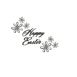 Happy Easter Flower SVG File, Easter Day SVG Easter Day SVG