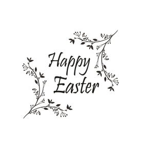Happy Easter SVG Design with Flowers, Easter Day SVG Easter Day SVG