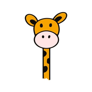 Giraffe Face SVG, Giraffe Head Clipart Wild & Jungle Animals SVG