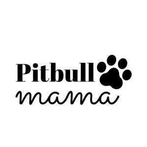 Pitbull Mama SVG, Pittie Mom SVG Cut File Pets SVG