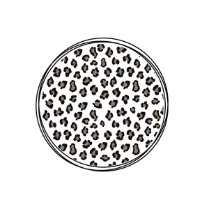 Double Circle Leopard Print SVG and Clipart Files Leopard Print SVG