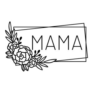 Floral Mama Frame SVG, Shirt SVG Design Mother's Day SVG