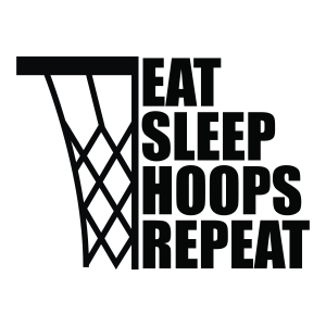 Eat Sleep Hoops Repeat SVG, Basketball SVG for Shirt Basketball SVG