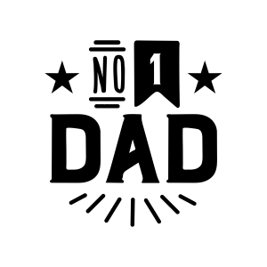 Number 1 Dad SVG, No 1 Dad SVG Cut File Father's Day SVG