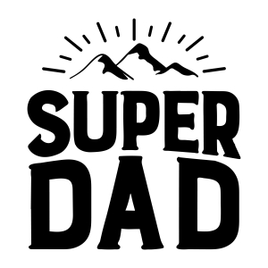 Super Dad SVG Cut File, Instant Download Father's Day SVG