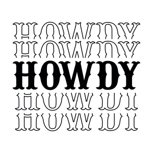 Howdy SVG Design, Western SVG USA SVG